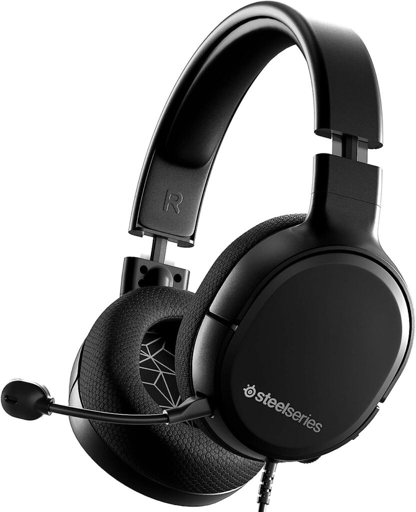 SteelSeries Arctis 1 Wired Gaming Headset – Detachable Clearcast Microphone – Lightweight Steel-Reinforced Headband – for PC, PS4, Xbox, Nintendo Switch and Lite, Mobile,Black