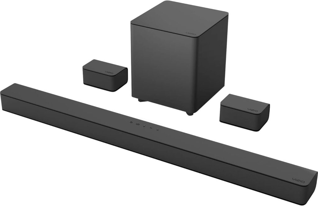 VIZIO V-Series 5.1 Home Theater Sound Bar with Dolby Audio, Bluetooth, Wireless Subwoofer, Voice Assistant Compatible, Includes Remote Control - V51x-J6