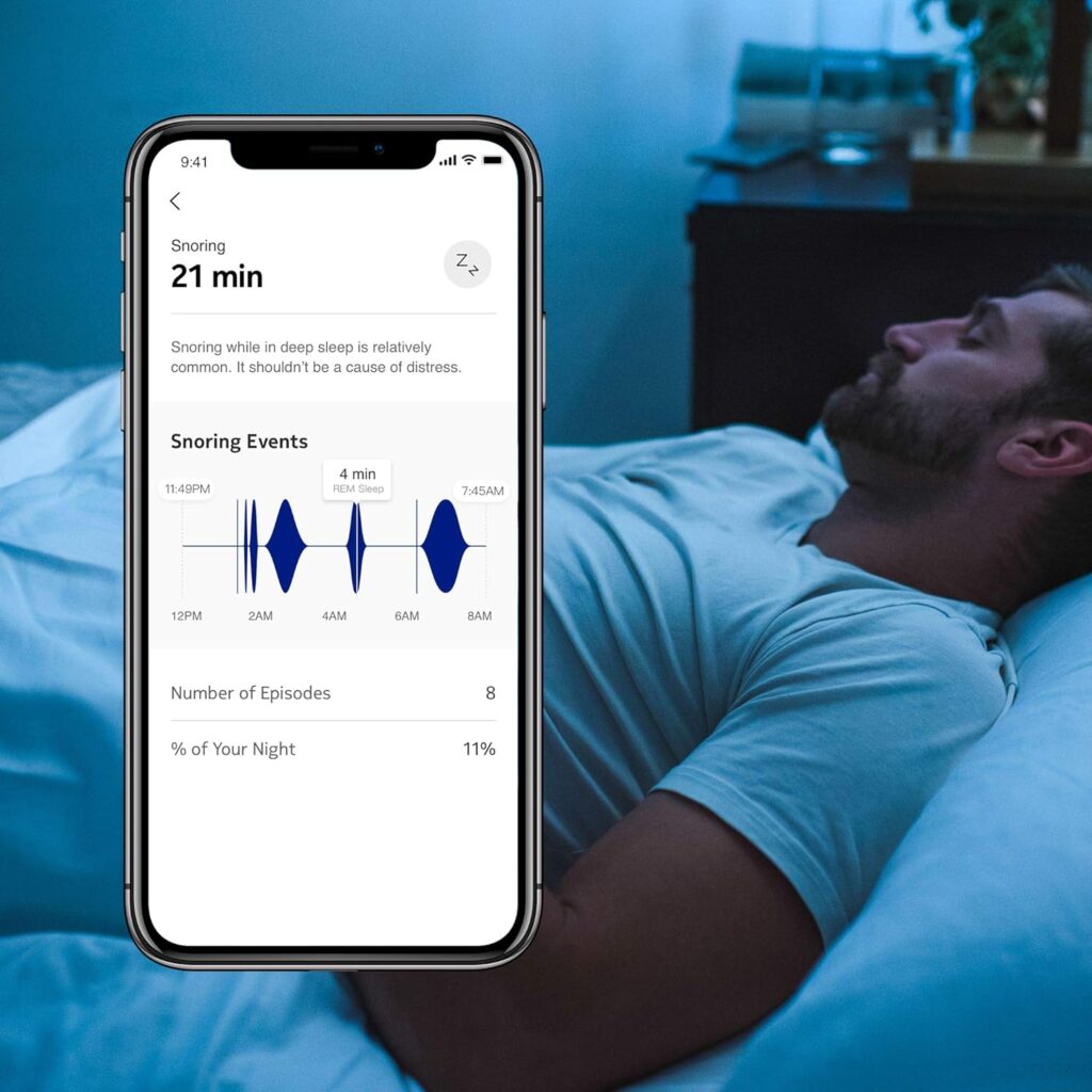 Withings Sleep Tracking Pad snoring events