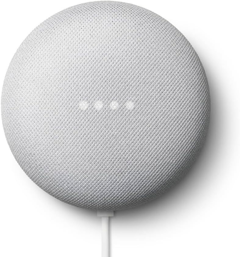 Google Nest Mini 2nd Generation Smart Speaker with Google Assistant - Chalk (Renewed)