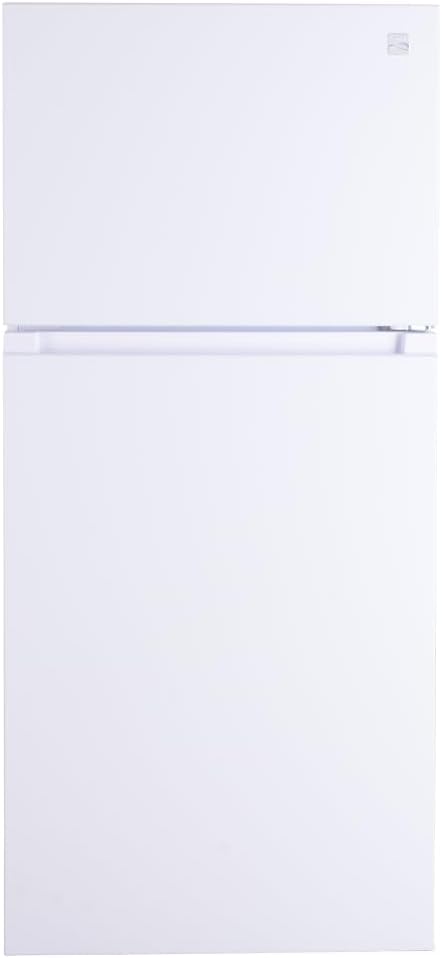 Kenmore 30 in. 18.2 cu. ft. Capacity Refrigerator/Freezer with Adjustable Glass Shelving, Humidity Control Crispers, Gallon Door Bins, ENERGY STAR Certified, White